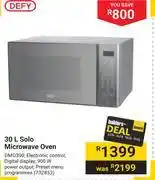 Builders Warehouse Defy 30ltr solo microwave oven 732853 offer