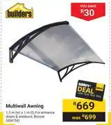 Builders Warehouse Builders multiwall awning 454754 offer