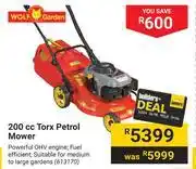 Builders Warehouse Wolf garden 200cc torx petrol mower offer