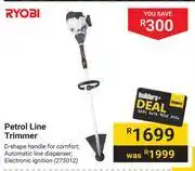 Builders Warehouse Ryobi petrol line trimmer offer