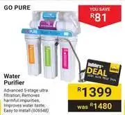 Builders Warehouse Go pure water purifier 606548 offer