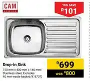 Builders Warehouse Cam drop in sink offer