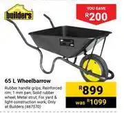 Builders Warehouse Builders 65l wheelbarrow offer