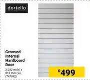 Builders Warehouse Dortello grooved internal hardboard door offer