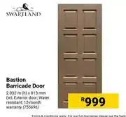 Builders Warehouse Swartland bastion barricade door offer