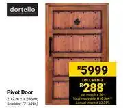 Builders Warehouse Dortello pivot door offer