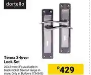 Builders Warehouse Dortello tenna 3 lever lock set offer
