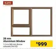 Builders Warehouse Kayo 28mm aluminium window offer