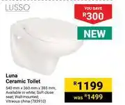 Builders Warehouse Lusso luna ceramic toilet offer