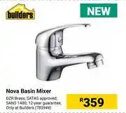 Builders Warehouse Builders nova basin mixer offer