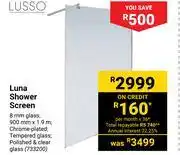 Builders Warehouse Lusso luna shower screen offer