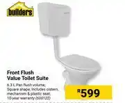 Builders Warehouse Builders front flush value toilet suite offer