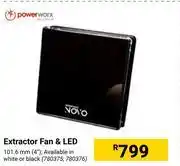 Builders Warehouse Power worx extractor fan & led offer