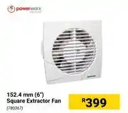 Builders Warehouse Power worx 152.4mm (6) square extractor fan offer