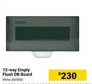 Builders Warehouse 12 way empty flush db board white offer