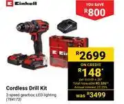 Builders Warehouse Einhell cordless drill kit offer