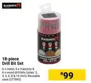 Builders Warehouse Black smith 18 piece drill bit set offer