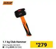 Builders Warehouse Grip 1.1kg club hammer offer