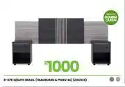 Fair Price Brazil (headboard & pedestal) (2 boxes) b/suite offer