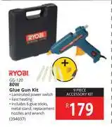 Builders Warehouse Ryobi 80w glue gun kit gg-120 offer
