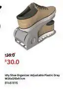 Leroy Merlin Idly shoe organizer adjustable plastic grey w26 x d10 x h7cm 81461816 offer