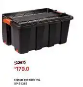Leroy Merlin Storage box black 110l 81484263 offer