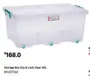 Leroy Merlin Storage box clip & lock clear 30l 81457722 offer