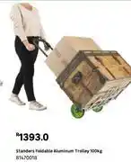 Standards foldable aluminum trolley for 100kg 81470018