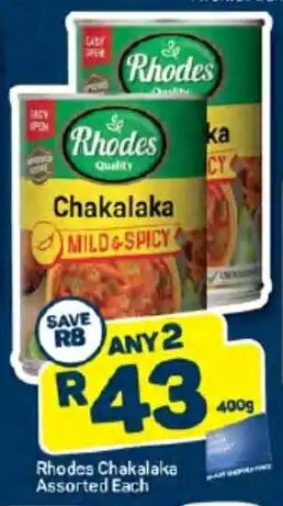 Pick n Pay Rhodes Chakalaka Assorted Each offer