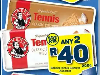 Pick n Pay Bakers Tennis Biscuits Assorted offer