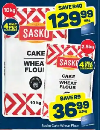 Pick n Pay Sasko Cake Wheat Flour 10kg offer