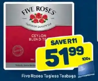 Pick n Pay Five Roses Tagless Teabags offer