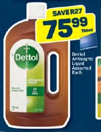 Pick n Pay Dettol Antiseptic Liquid Assorted 750ml Each offer
