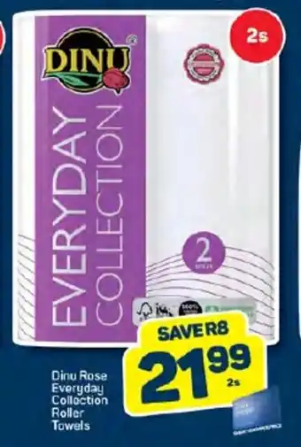 Pick n Pay Dinu Rose Everyday Collection Roller Towels offer