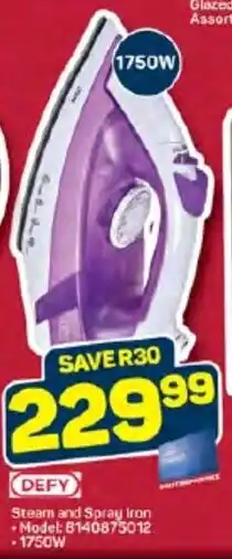 Pick n Pay DEFY Steam and Spray Iron offer