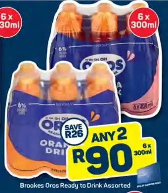 Pick n Pay Brookes Oros Ready to Drink Assorted offer