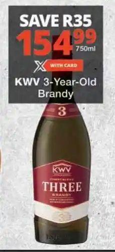 Checkers KWV 3-Year-Old Brandy offer