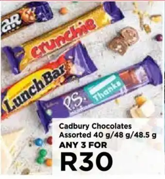 Food Lover's Market Cadbury Chocolates Assorted 40g/48g/48.5g offer