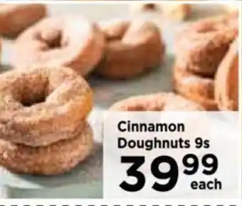 Food Lover's Market Cinnamon Doughnuts 9s offer