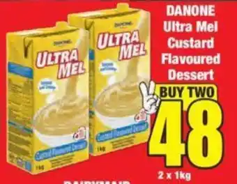 Boxer DANONE Ultra Mel Custard Flavoured Dessert offer