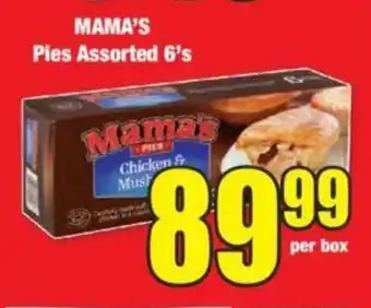 Boxer MAMA'S Pies Assorted 6's offer