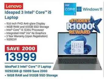 Incredible Connection Lenovo Ideapad 3 Intel Core i5 Laptop offer