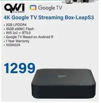 Incredible Connection 4K Google TV Streaming Box-LeapS3 offer
