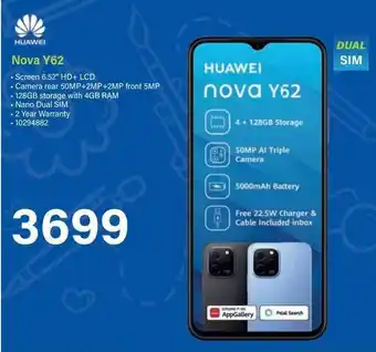 Incredible Connection HUAWEI Nova Y62 offer