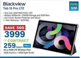 Incredible Connection Blackview Tab 15 Pro LTE offer