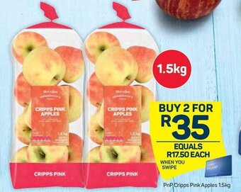 Pick n Pay PnP Cripps Pink Apples 1.5kg offer