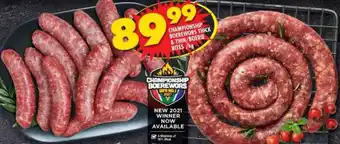 Shoprite Championship Boerewors Thick & Thin / Boere Bites offer