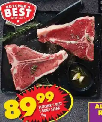 Shoprite Butcher's Best T-Bone Steak offer