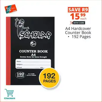 A4 Hardcover Counter Book 192 Pages