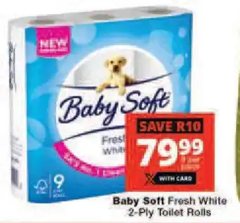Checkers Baby Soft Fresh White 2-Ply Toilet Rolls offer